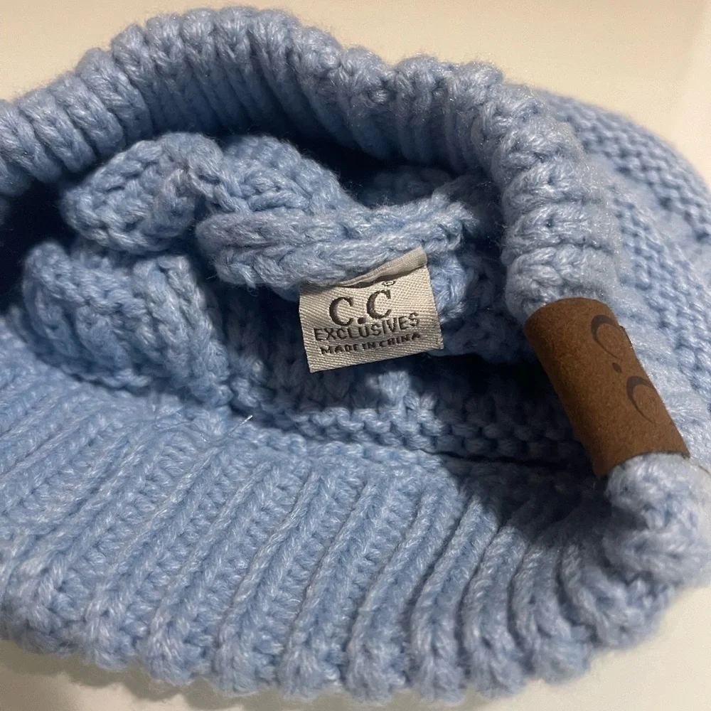 C.C Women Light Blue Knit Hat